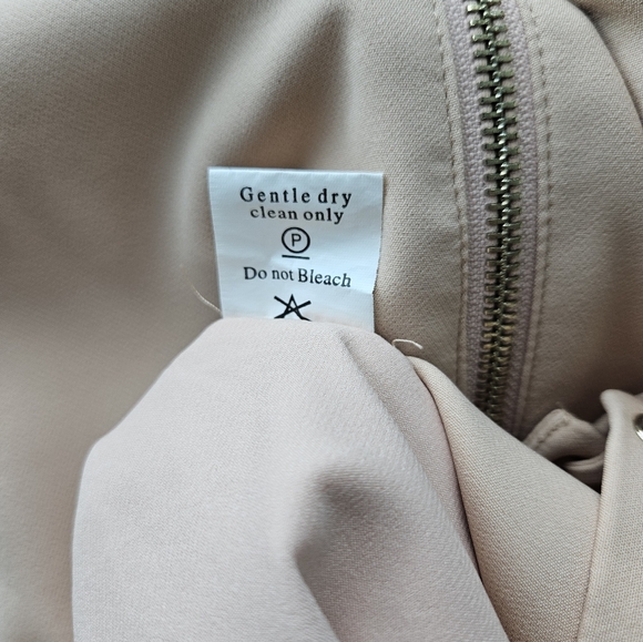 House Of CB Anuki Nude Chain Link Long Sleeve Body Hugging Dress - Picture 12 of 15